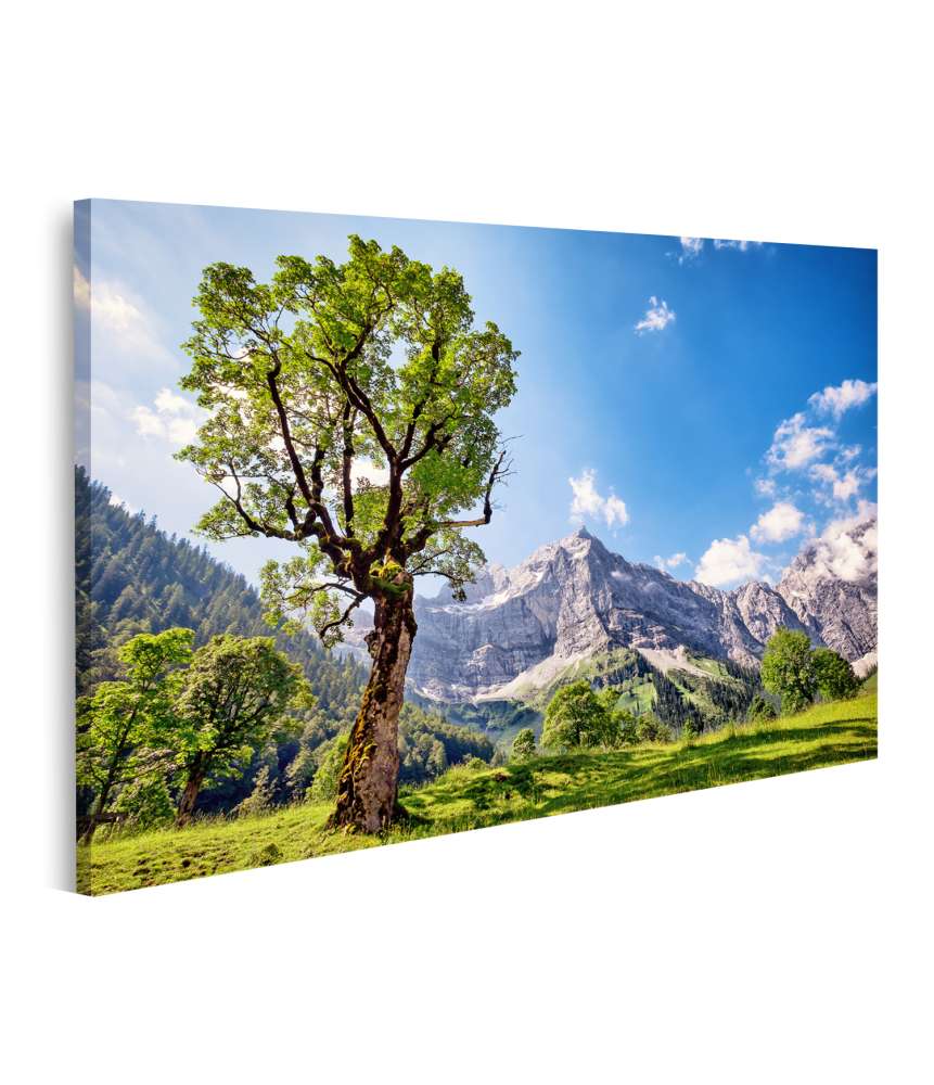 Islandburner Bild auf Leinwand Stunning Wall Mural of Karwendel Mountains in Austrian Alps