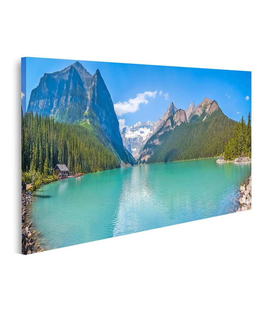 Islandburner Bild auf Leinwand Atemberaubender Blick auf Lake Louise im Banff Nationalpark, Kanada