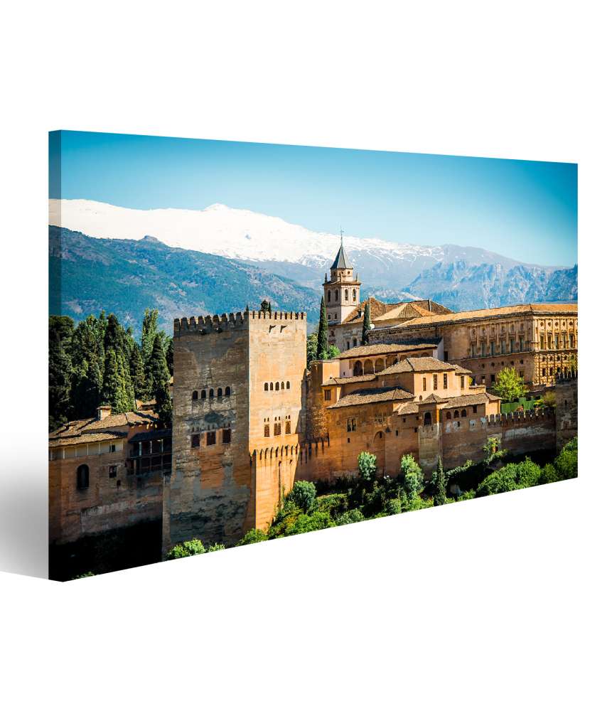 Islandburner Bild auf Leinwand Spektakulärer Ausblick auf die prächtige Alhambra, Granada, Spanien