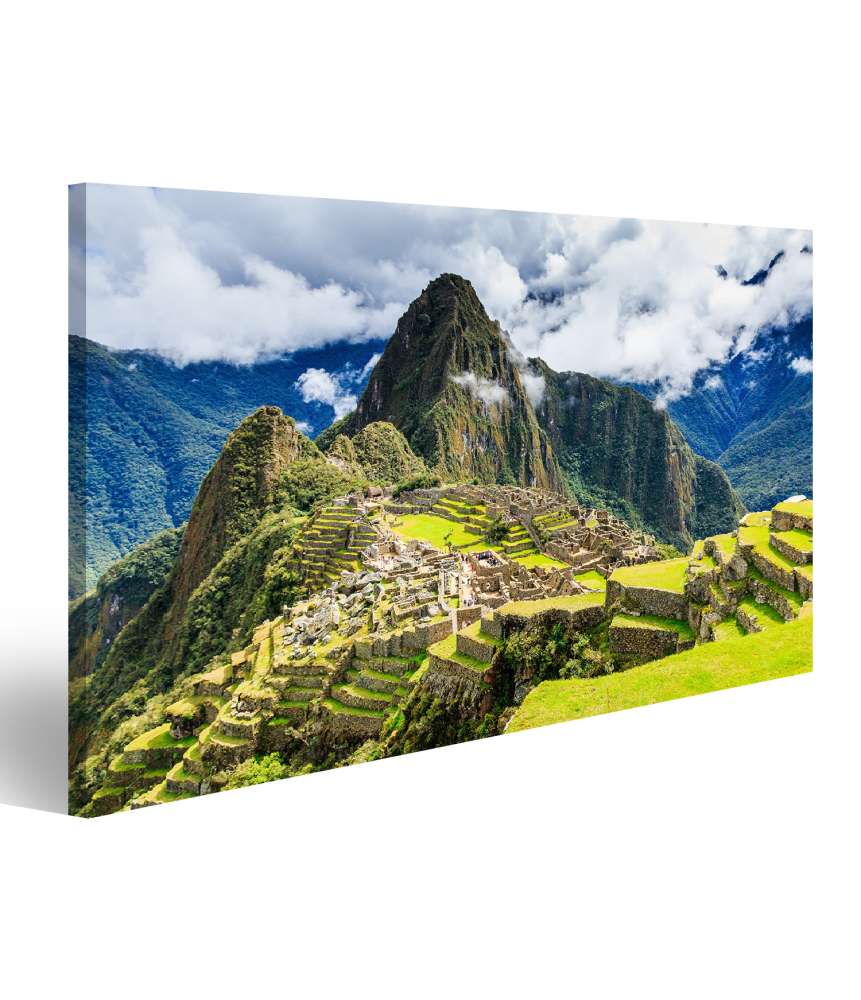 Islandburner Bild auf Leinwand Majestätisches Wandbild von Machu Picchu, Perus Kulturerbe