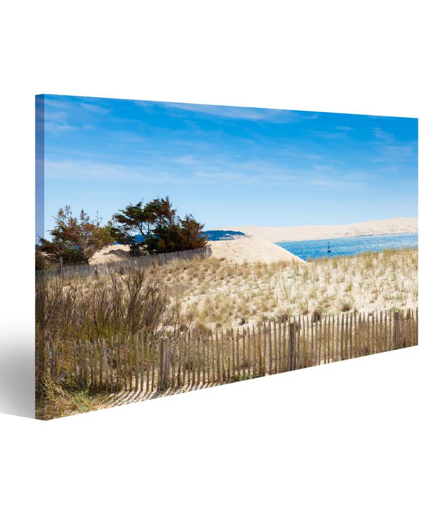 Islandburner Bild auf Leinwand Bunt leuchtendes Wandbild vom malerischen Cap Ferret