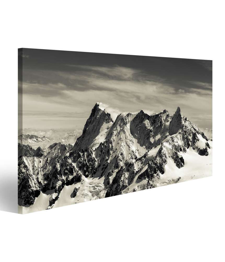 Islandburner Bild auf Leinwand Mont Blanc: Majestätisches Wandbild der Alpen in Frankreich