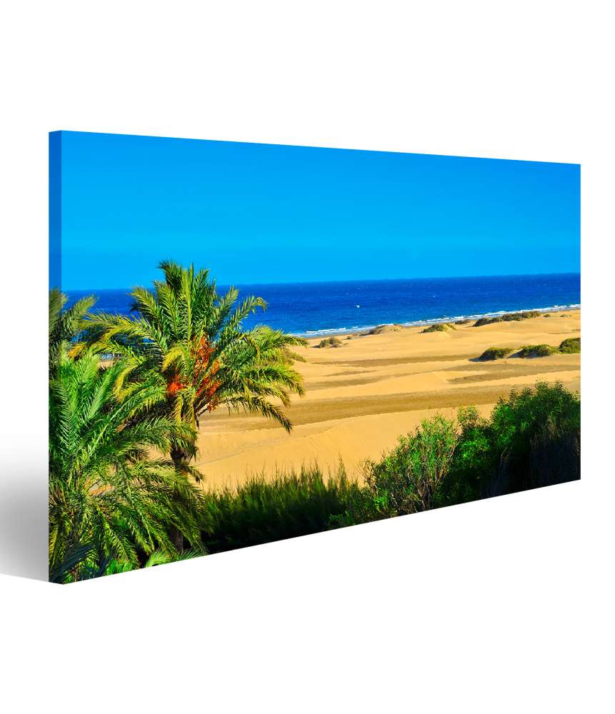 Islandburner Bild auf Leinwand Maspalomas Dünen, Gran Canaria, Kanarische Inseln, Spanien Wandbild