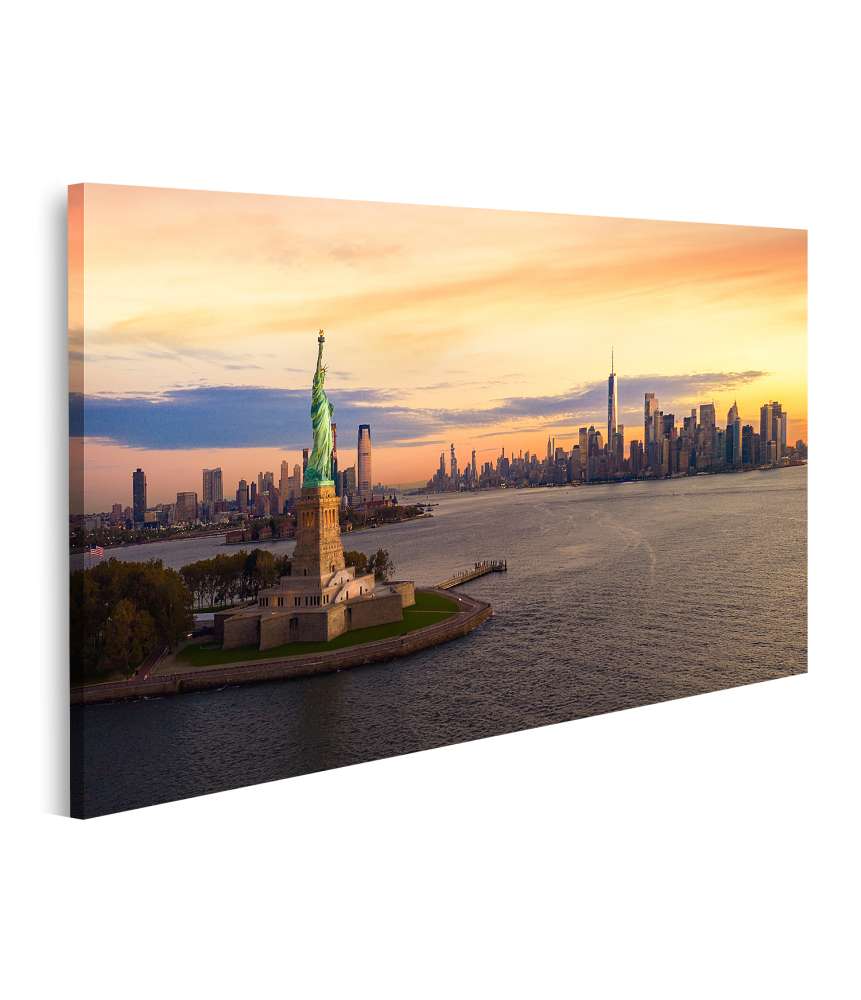 Islandburner Bild auf Leinwand Beeindruckendes Wandbild der Freiheitsstatue in New York City