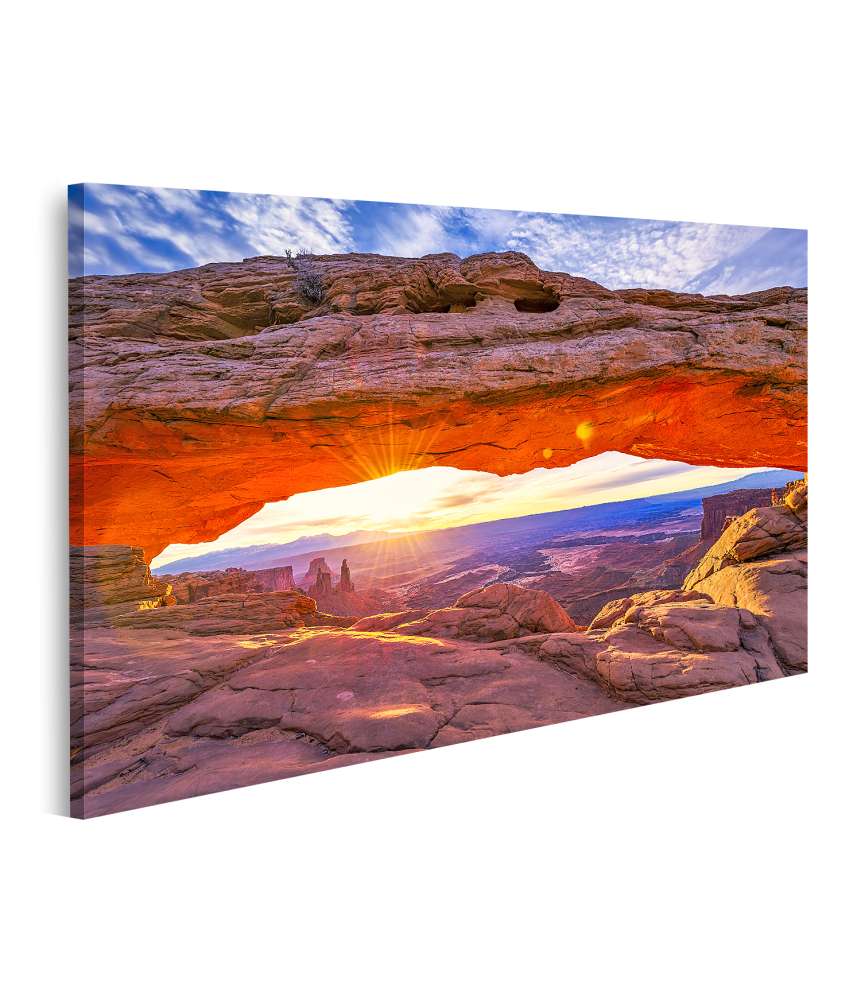 Islandburner Bild auf Leinwand Sonnenaufgang an der Mesa Arch im Canyonlands Nationalpark