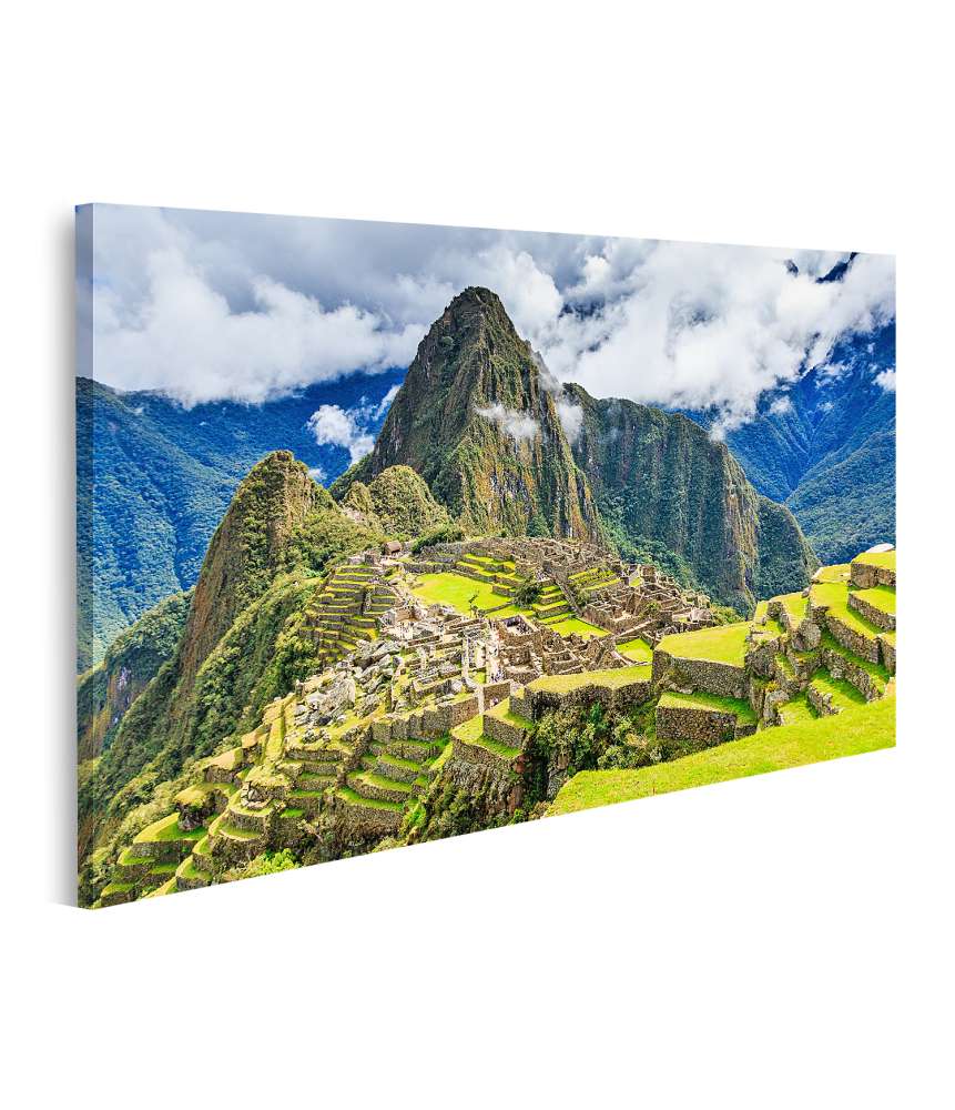 Islandburner Bild auf Leinwand UNESCO-Weltkulturerbe Machu Picchu in Peru als beeindruckendes Wandbild