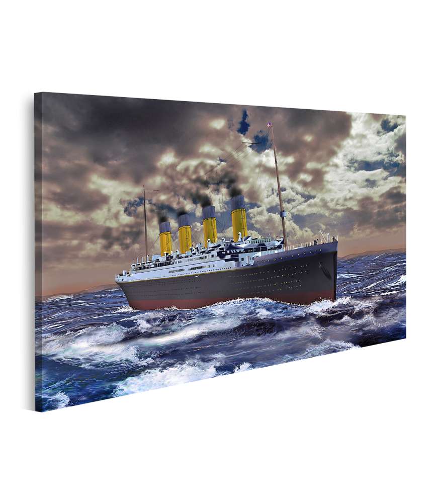 Islandburner Bild auf Leinwand Atemberaubendes Wandbild der Titanic in lebendigen Farben und detailgetreu