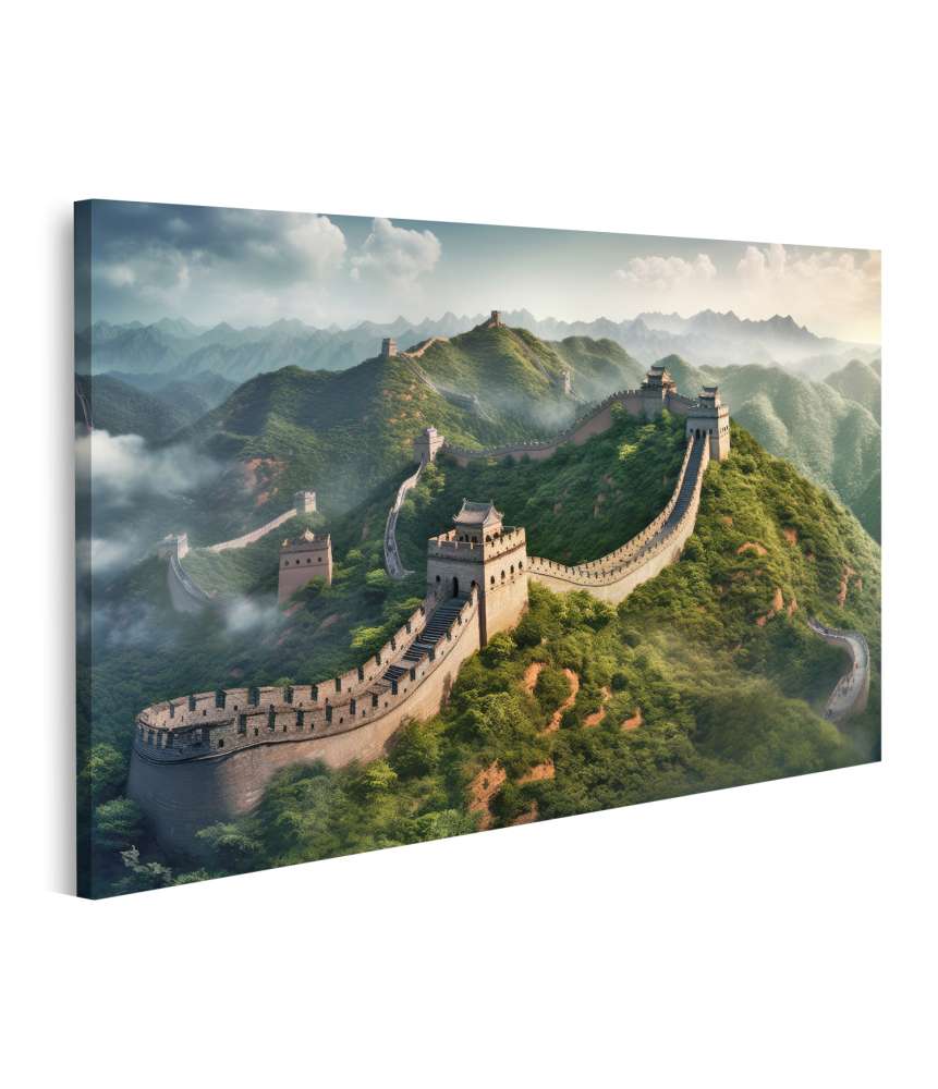 Islandburner Bild auf Leinwand Atemberaubende Reisefotografie der Chinesischen Mauer in China