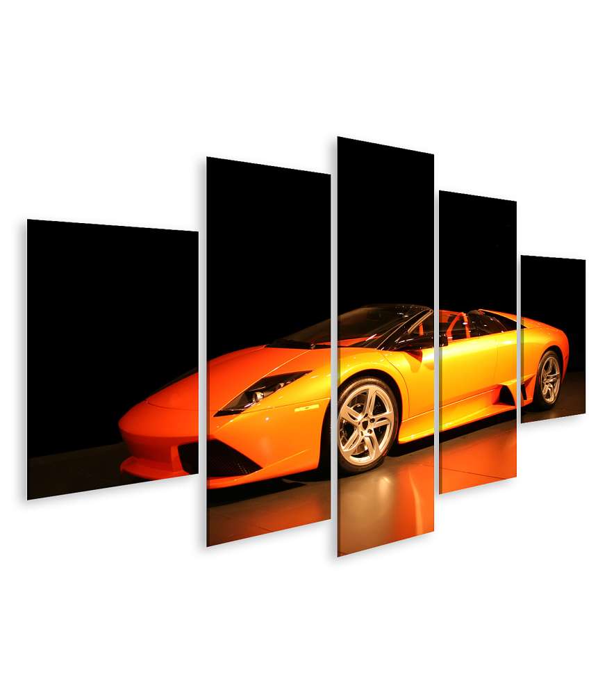 Islandburner Bild auf Leinwand Luxuriöses Wandbild eines Lamborghini, ideal für ein Kinderzimmer