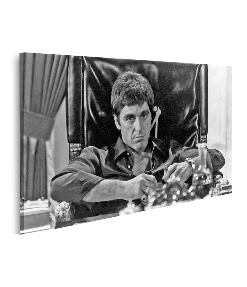 Islandburner Bild auf Leinwand Scarface: Tony Montana - Kultiges Gangsterfilm Wandbild mit Al Pacino