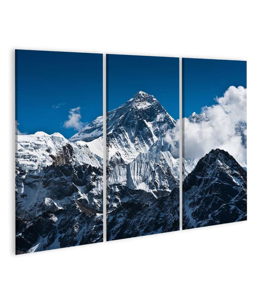 Islandburner Bild auf Leinwand Spitze des Mount Everest - höchster Gipfel der Welt