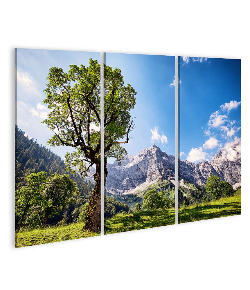 Islandburner Bild auf Leinwand Stunning Wall Mural of Karwendel Mountains in Austrian Alps