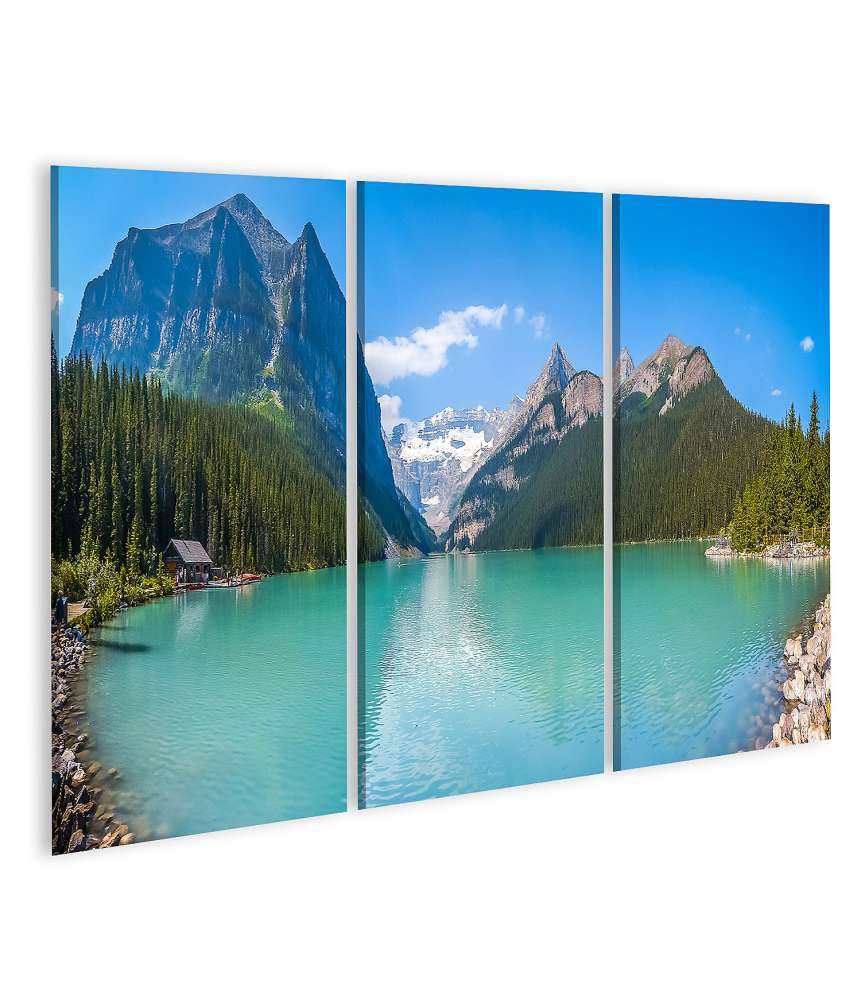 Islandburner Bild auf Leinwand Atemberaubender Blick auf Lake Louise im Banff Nationalpark, Kanada