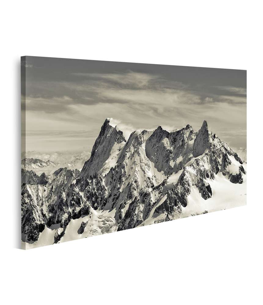 Islandburner Bild auf Leinwand 25A: Majestätischer Mont Blanc in den französischen Alpen