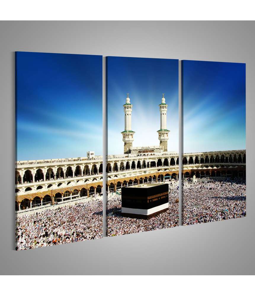 Islandburner Bild auf Leinwand Wandbild der Kaaba in Mekka, Saudi-Arabien