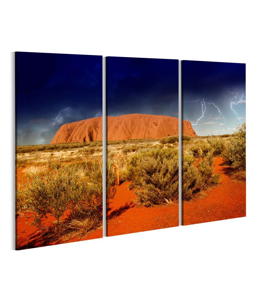 Islandburner Bild auf Leinwand Beeindruckendes Wandbild von Ayers Rock in Australien