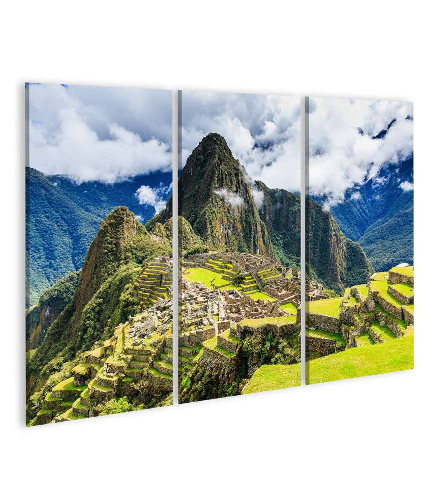 Islandburner Bild auf Leinwand Majestätisches Wandbild von Machu Picchu, Perus Kulturerbe