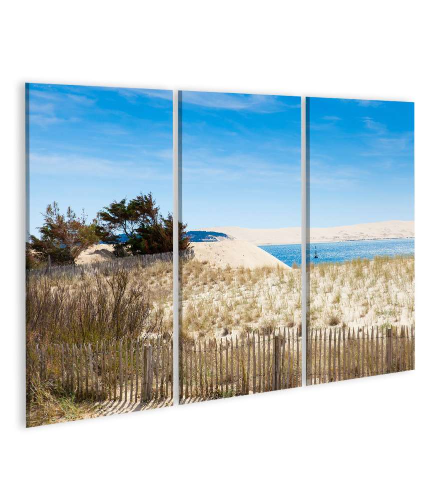 Islandburner Bild auf Leinwand Bunt leuchtendes Wandbild vom malerischen Cap Ferret