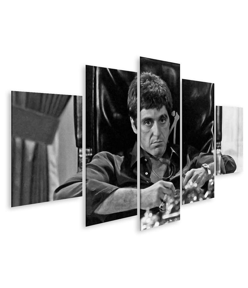 Islandburner Bild auf Leinwand Scarface: Tony Montana - Kultiges Gangsterfilm Wandbild mit Al Pacino