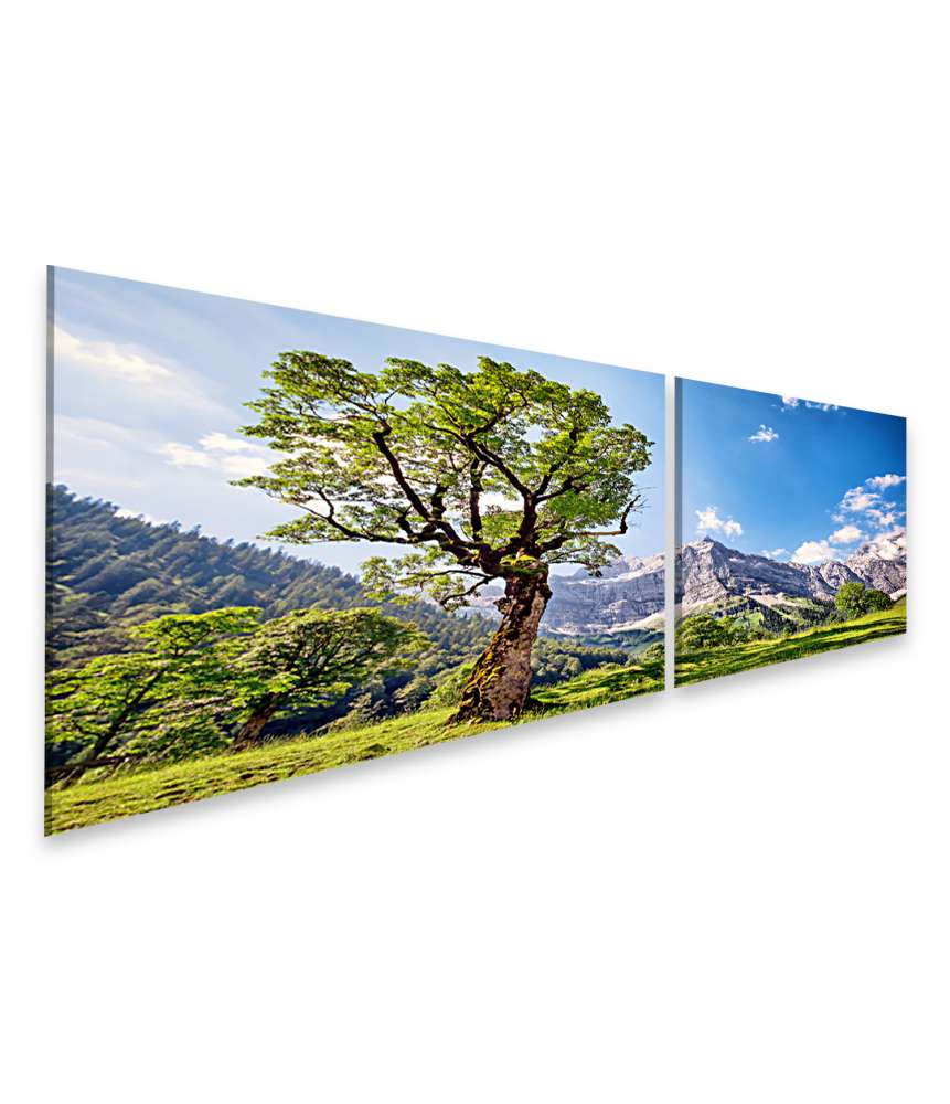 Islandburner Bild auf Leinwand Stunning Wall Mural of Karwendel Mountains in Austrian Alps