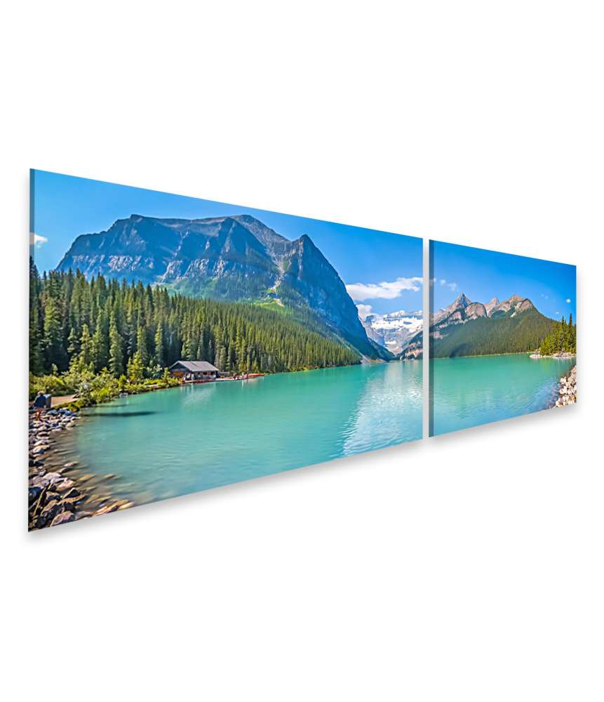 Islandburner Bild auf Leinwand Atemberaubender Blick auf Lake Louise im Banff Nationalpark, Kanada