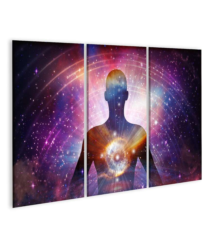 Islandburner Bild auf Leinwand Spirituelle Reise: Wandbild zur Darstellung von Astralprojektion und Seelenreise