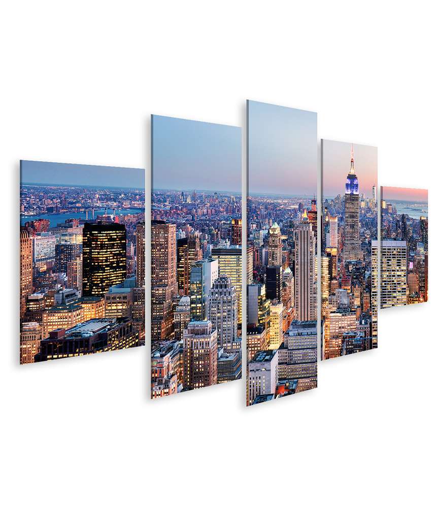 Islandburner Bild auf Leinwand Atemberaubendes Wandbild der Skyline von New York, USA