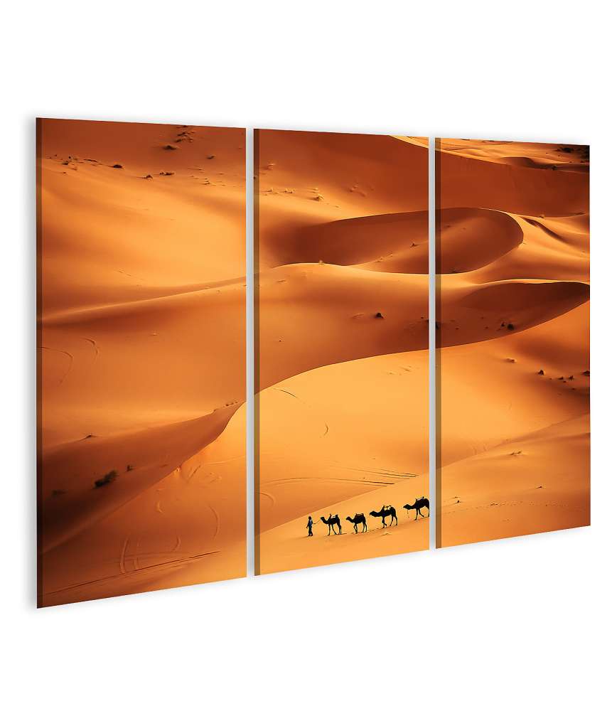 Islandburner Bild auf Leinwand Atemberaubendes Wandbild der unendlichen Weiten der Sahara-Wüste