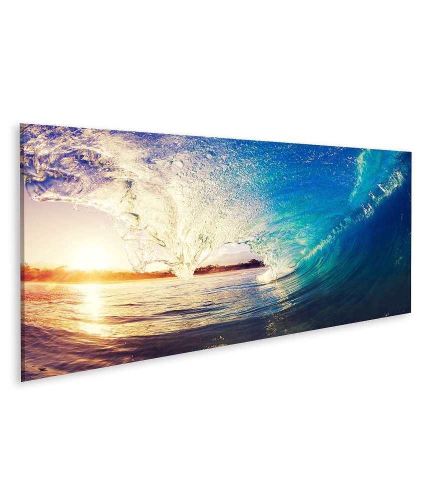 Islandburner Bild auf Leinwand Ocean Wave: Das perfekte Wandbild für Surfer und Wellenliebhaber