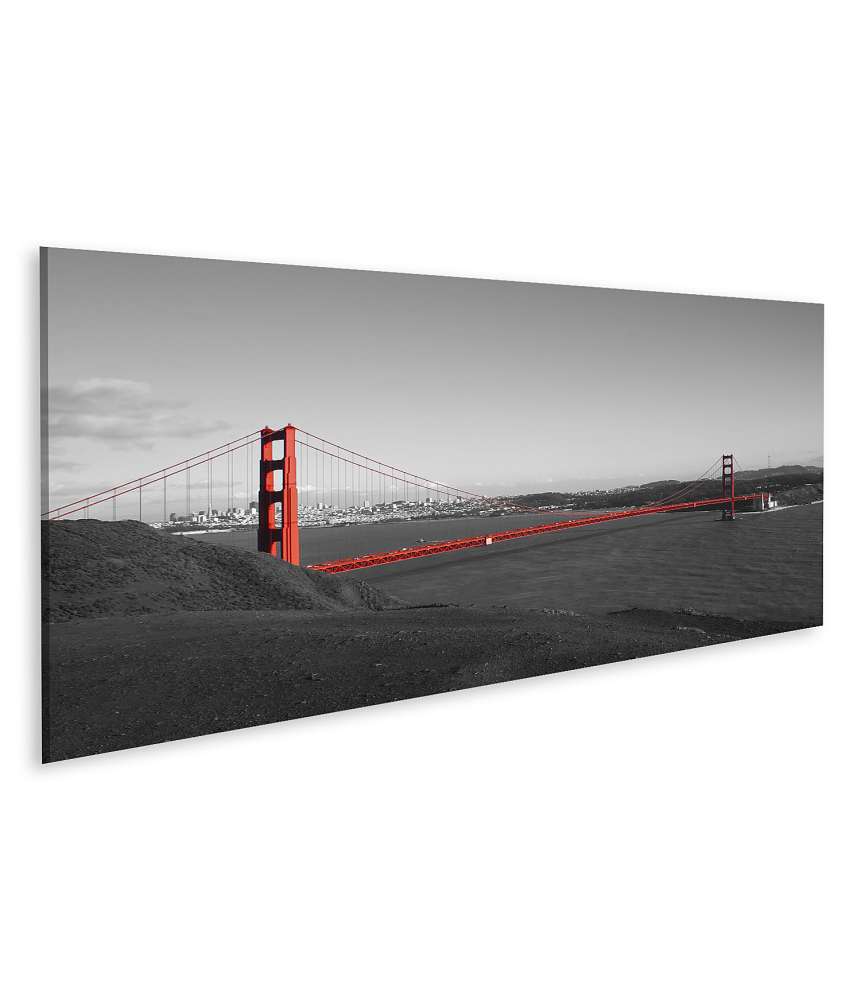 Islandburner Bild auf Leinwand Atemberaubendes Wandbild der Golden Gate Bridge in San Francisco, USA