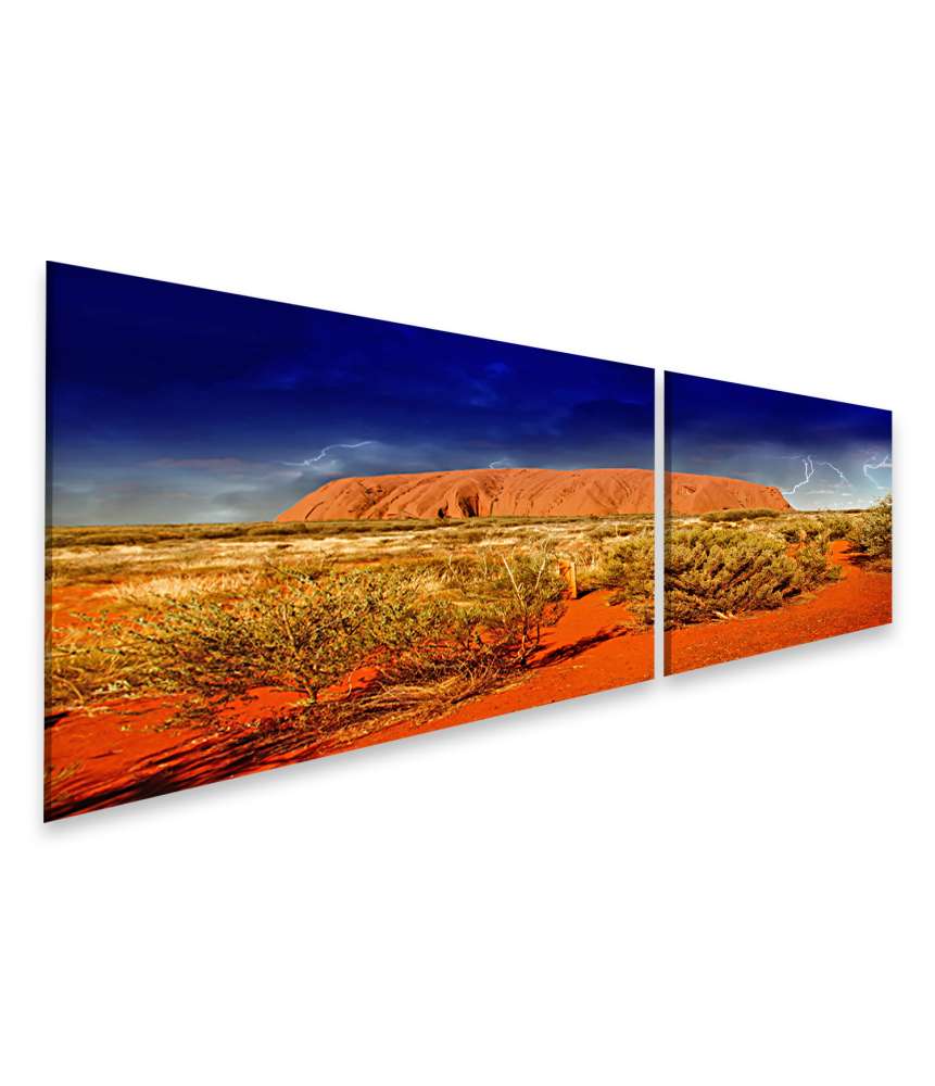 Islandburner Bild auf Leinwand Beeindruckendes Wandbild von Ayers Rock in Australien