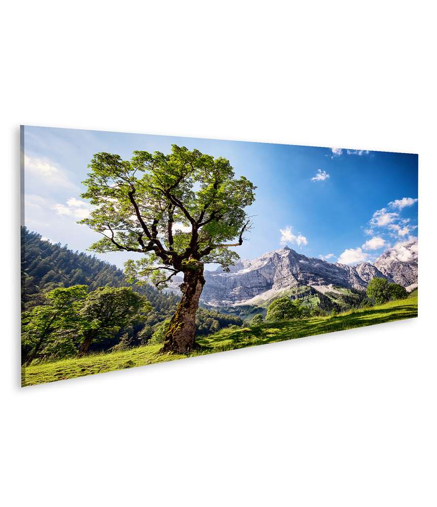 Islandburner Bild auf Leinwand Stunning Wall Mural of Karwendel Mountains in Austrian Alps