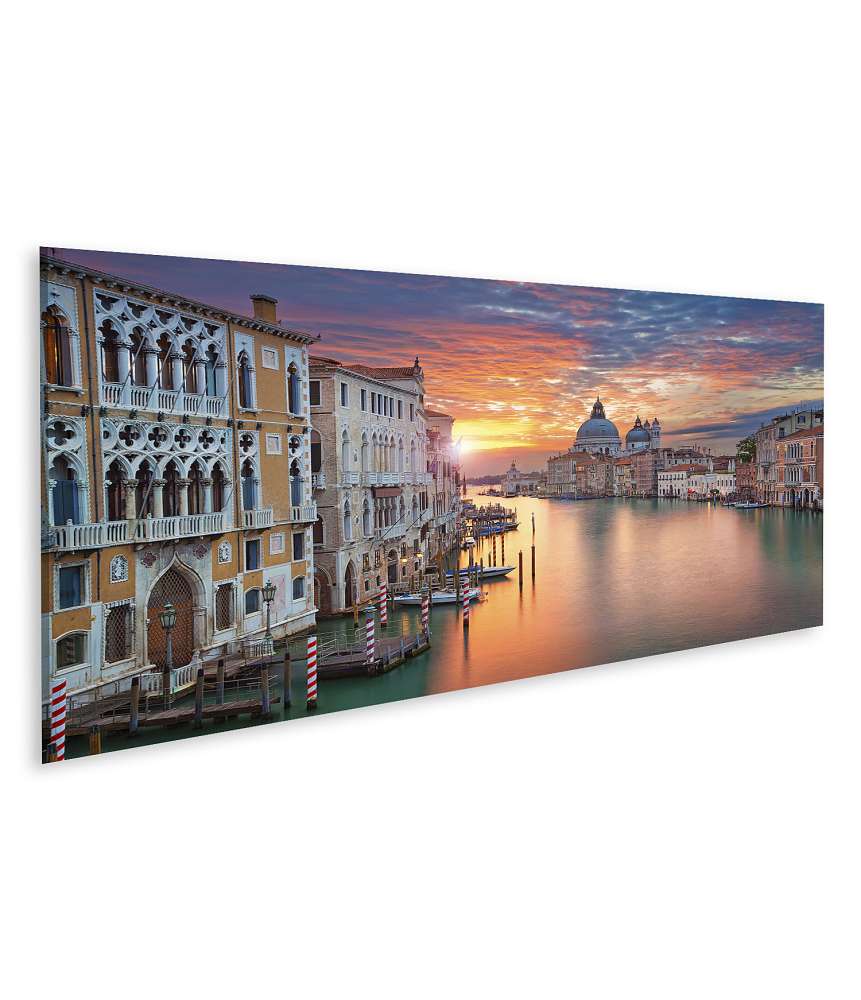 Islandburner Bild auf Leinwand Sonnenlichterfülltes Canale Grande in Venedig als Wandbild