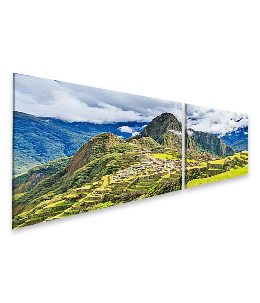 Islandburner Bild auf Leinwand Majestätisches Wandbild von Machu Picchu, Perus Kulturerbe