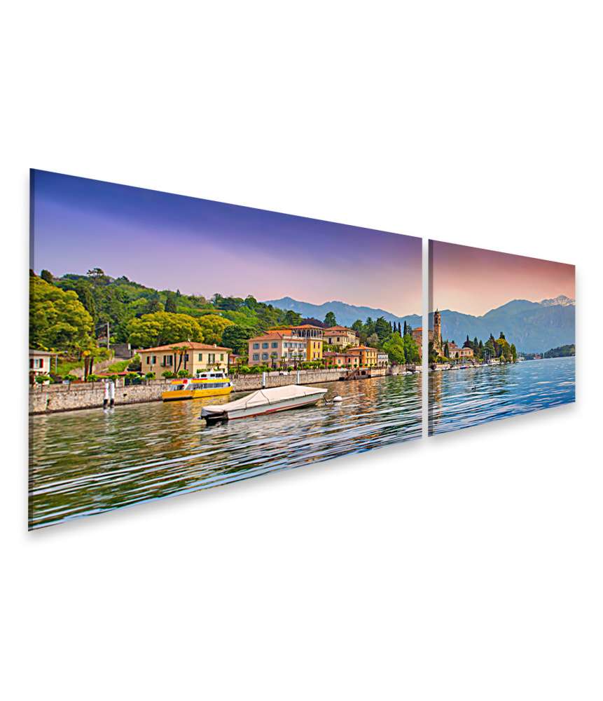 Islandburner Bild auf Leinwand Beeindruckendes Wandbild in Mezzegra, Via Statale Tremezzo, Comersee, Italien