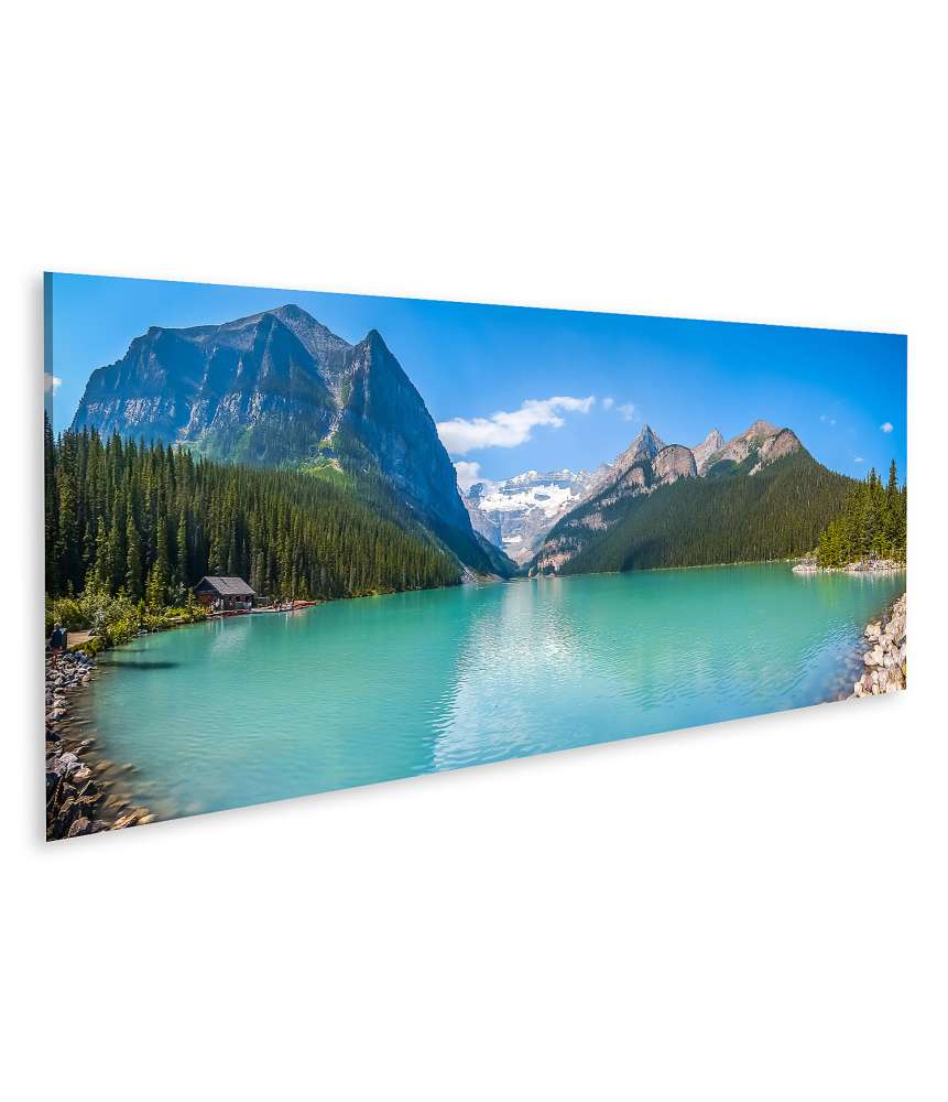 Islandburner Bild auf Leinwand Atemberaubender Blick auf Lake Louise im Banff Nationalpark, Kanada