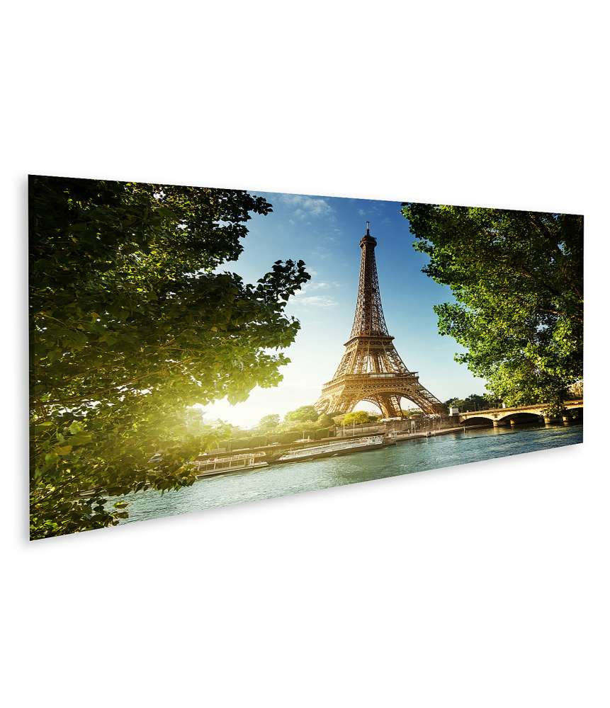 Islandburner Bild auf Leinwand Stilvolles Wandbild des majestätischen Eiffelturms in Paris