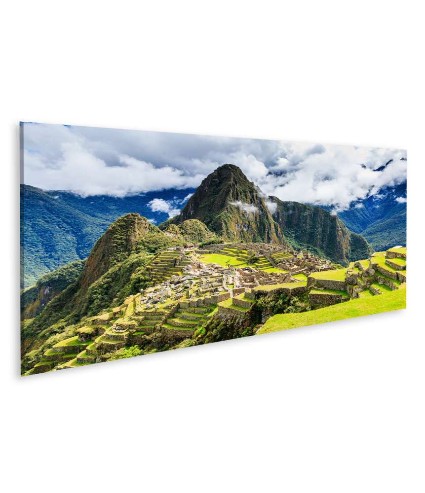 Islandburner Bild auf Leinwand Majestätisches Wandbild von Machu Picchu, Perus Kulturerbe