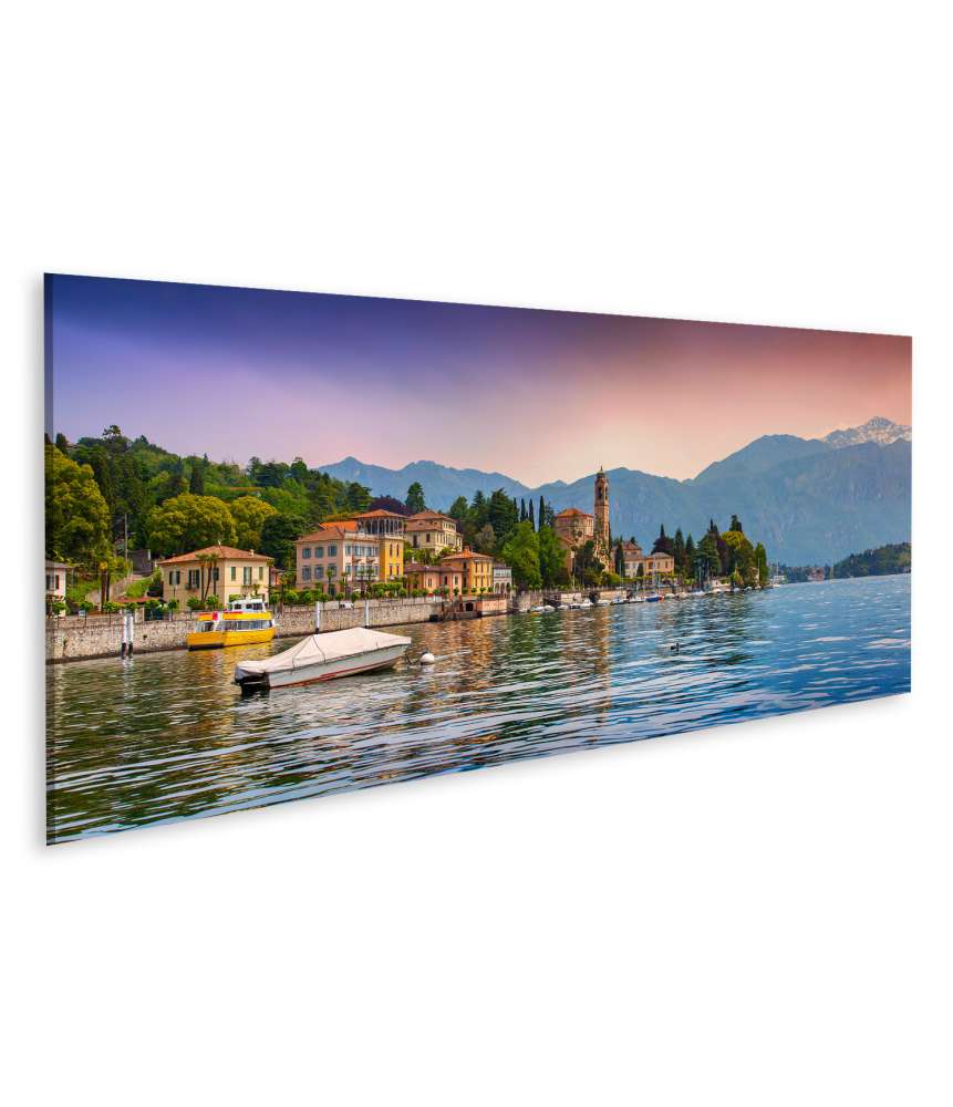 Islandburner Bild auf Leinwand Beeindruckendes Wandbild in Mezzegra, Via Statale Tremezzo, Comersee, Italien