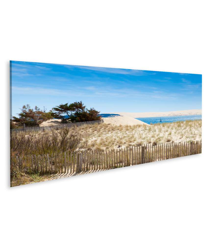 Islandburner Bild auf Leinwand Bunt leuchtendes Wandbild vom malerischen Cap Ferret