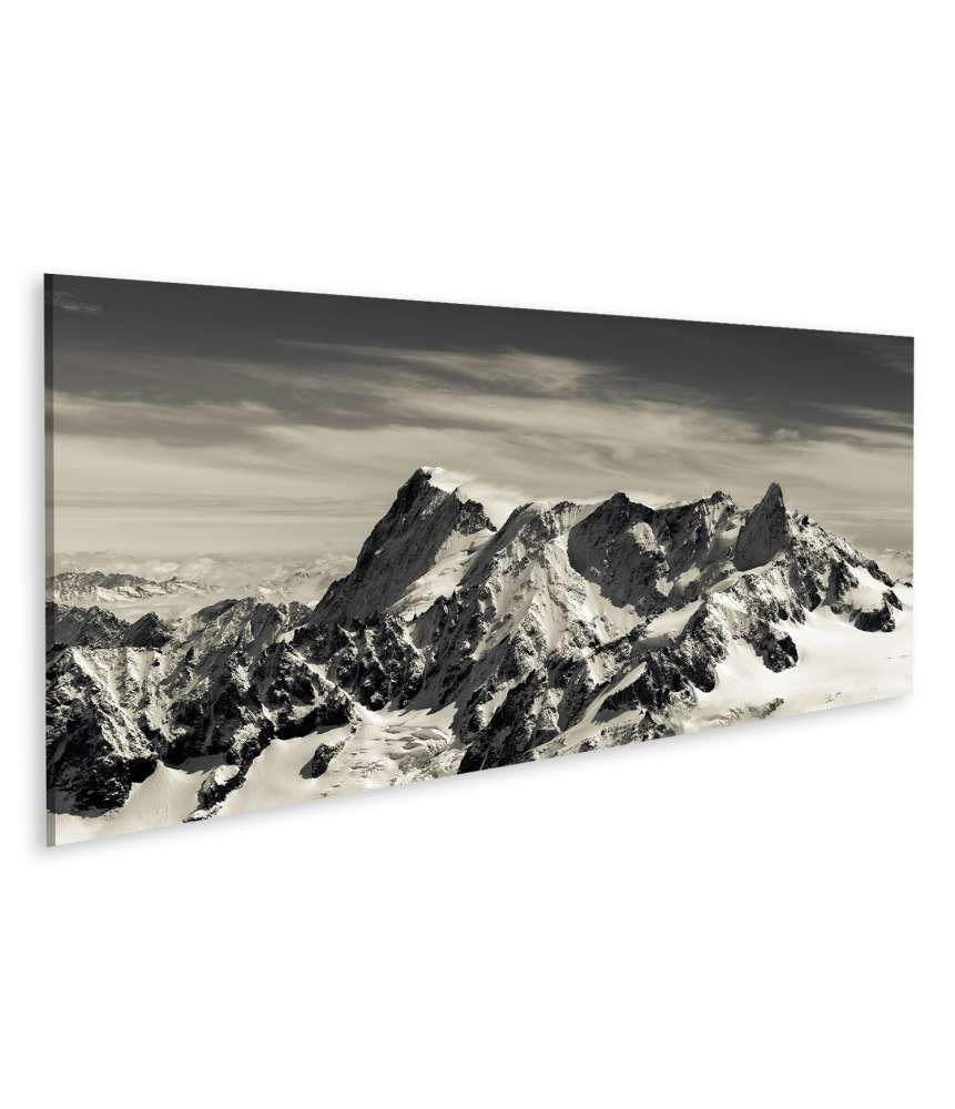 Islandburner Bild auf Leinwand Mont Blanc: Majestätisches Wandbild der Alpen in Frankreich