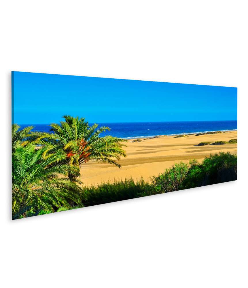 Islandburner Bild auf Leinwand Maspalomas Dünen, Gran Canaria, Kanarische Inseln, Spanien Wandbild