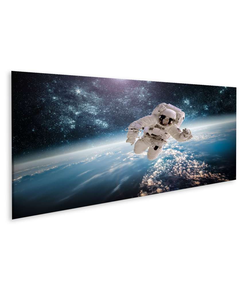 Islandburner Bild auf Leinwand Atemberaubendes Wandbild eines Astronauten im Weltraum