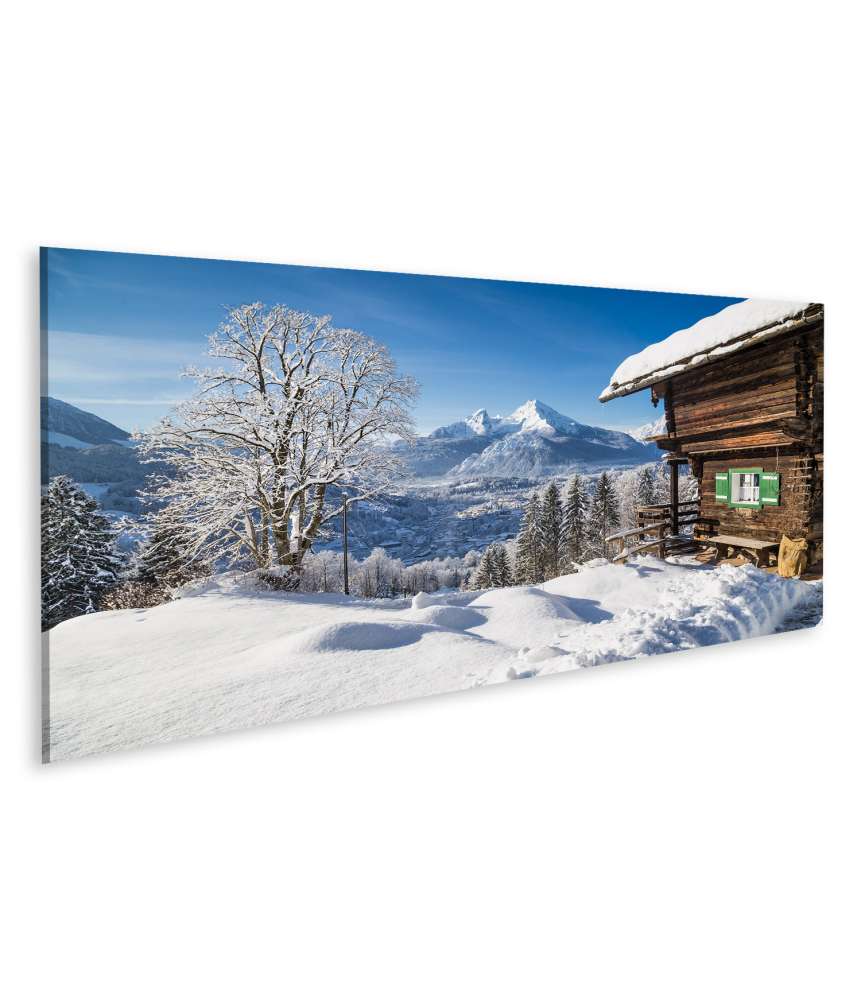 Islandburner Bild auf Leinwand Atemberaubendes Wandbild einer idyllischen Berglandschaft in Berchtesgaden