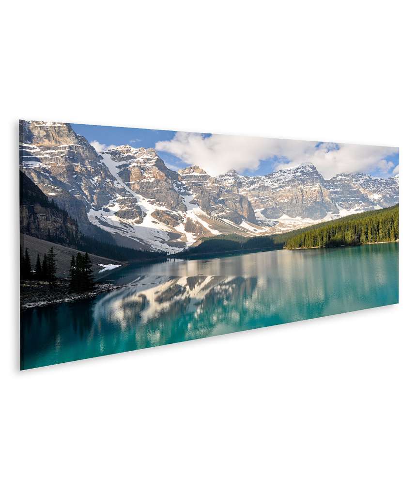 Islandburner Bild auf Leinwand Atemberaubendes Wandbild von Moraine Lake in den Rocky Mountains, Kanada