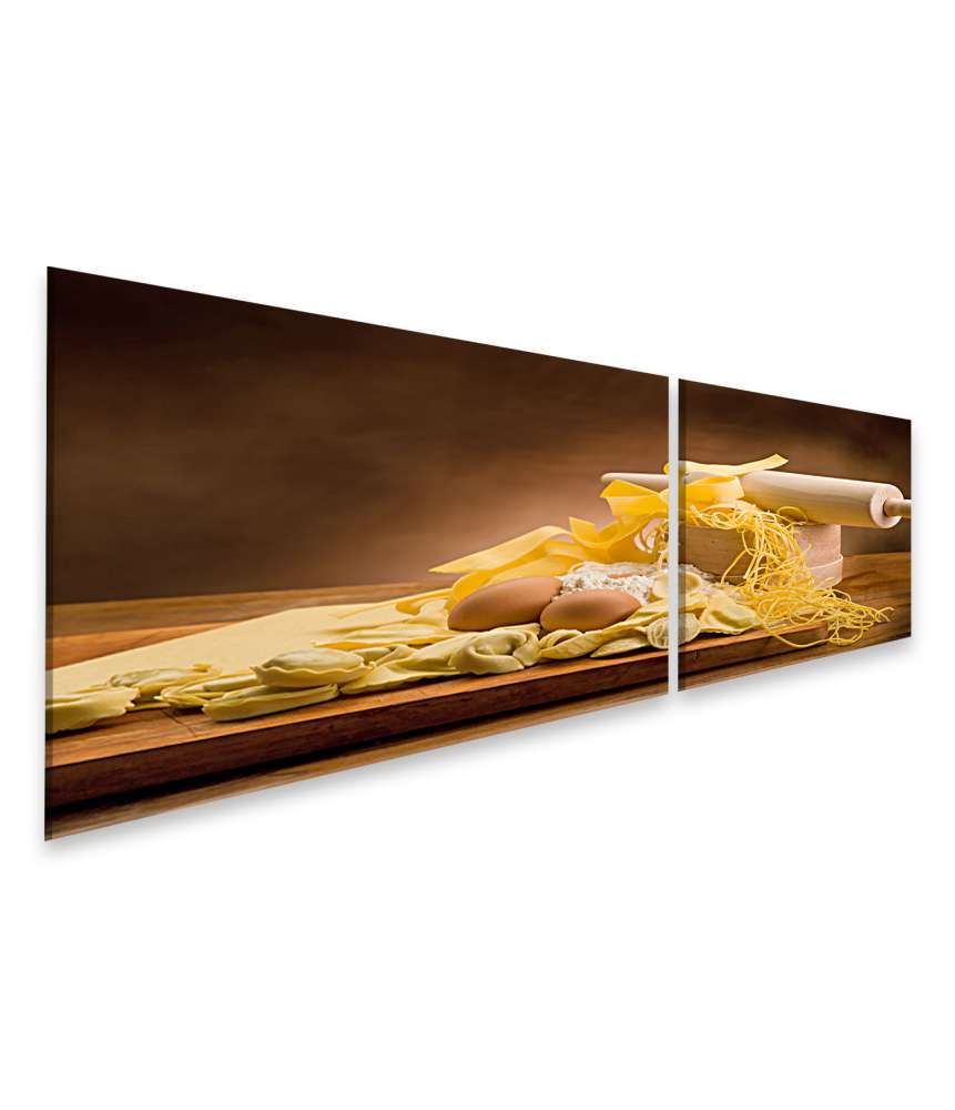 Islandburner Bild auf Leinwand Traditionelles italienisches Wandbild mit hausgemachter Pasta