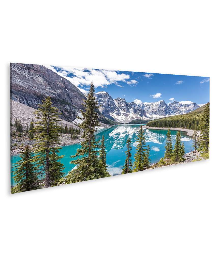 Islandburner Bild auf Leinwand Moraine Lake im Banff Nationalpark, Kanadische Rockies, Kanada