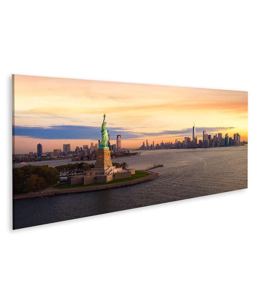 Islandburner Bild auf Leinwand Beeindruckendes Wandbild der Freiheitsstatue in New York City