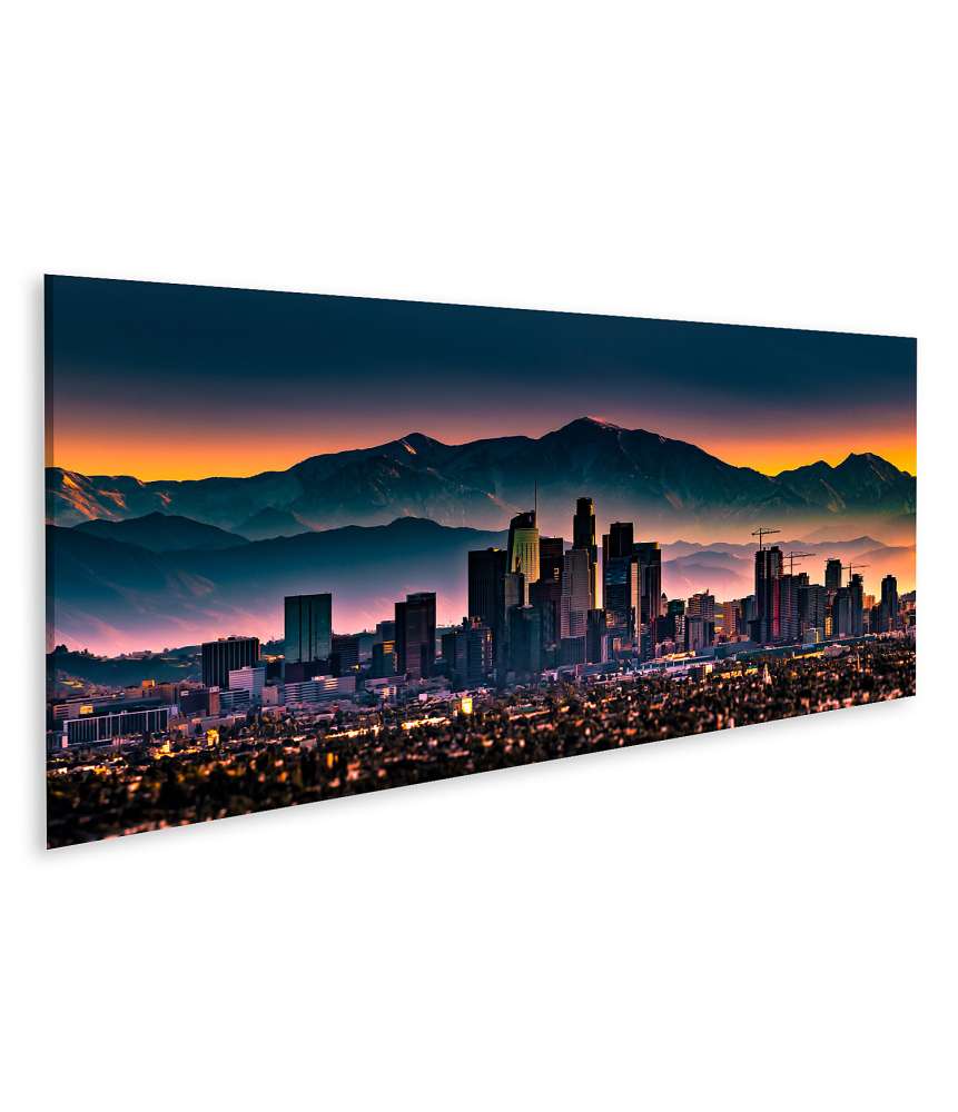 Islandburner Bild auf Leinwand Beeindruckendes Wandbild mit Los Angeles LA Kalifornien Motiv