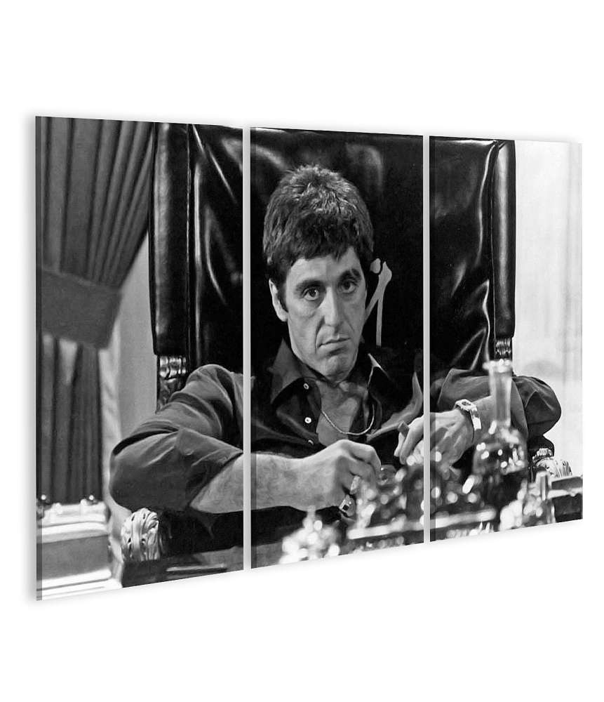 Islandburner Bild auf Leinwand Scarface: Tony Montana - Kultiges Gangsterfilm Wandbild mit Al Pacino